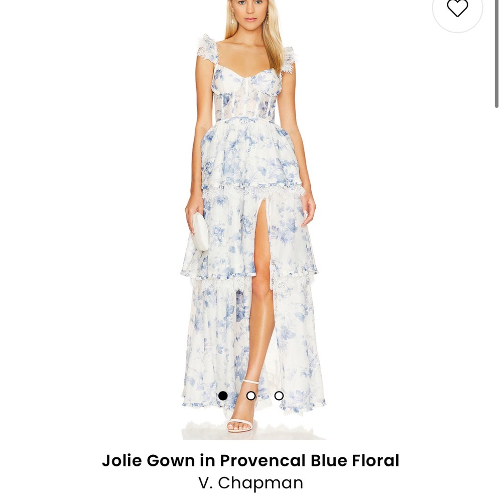 V. Chapman The Jolie Dress in Provencal Blue Floral